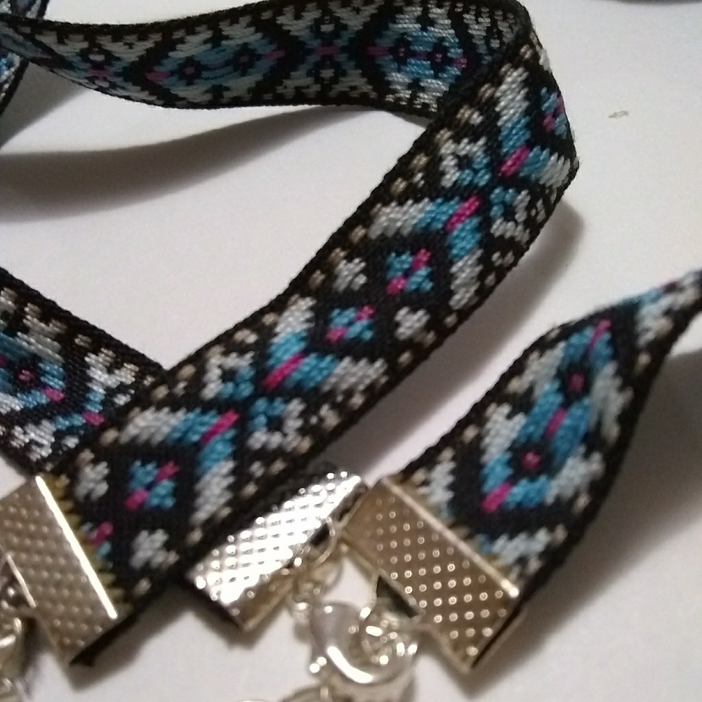 2 Pack New Fresh Ocean Blue Sexy Choker Necklace - Picture 4 of 5
